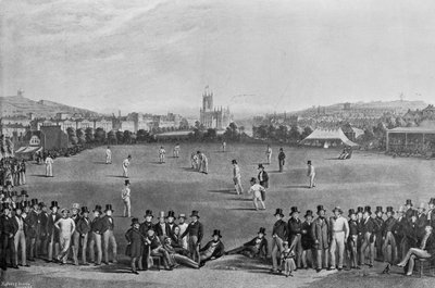 The Cricket Match Between Sussex and Kent at Brighton, from a Print Originally Published in 1849, from Famous Cricketers and Cricket Grounds, Published by Hudson and Kearns, 1895 by English Photographer